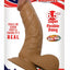 All American Whoppers Dildo with Balls Latin - Caramel - 6.5in