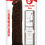 All American Whoppers Vibrating Dildo - Chocolate - 8in