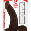 All American Whoppers Vibrating Dildo with Balls - Brown/Chocolate - 7in