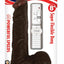 All American Whoppers Vibrating Dildo with Balls - Chocolate - 8in