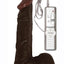 All American Whoppers Vibrating Dildo with Balls - Chocolate - 8in