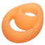 Alpha Glow In The Dark Liquid Silicone Teardrop Dual Ring - Orange
