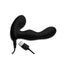 Alpha-Pro P-Stroke Silicone Prostate Stimulator with Stroking Shaft - Black