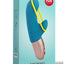 Amorino Silicone Vibrator with Clitoral Stimulator - Blue/Petrol