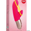 Amorino Silicone Vibrator with Clitoral Stimulator - Pink