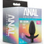 Anal Adventure Platinum Silicone Vibrating Saddle Plug - Black