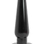 Anal Adventures Basic Anal Plug - Black - Large