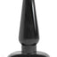 Anal Adventures Basic Anal Plug - Black - Medium