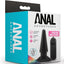 Anal Adventures Basic Vibrating Anal Pleaser with Remote Control - Black