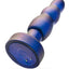 Anal Adventures Matrix Kinetic Plug Rechargeable Silicone Anal Plug with Remote- Space Age - Blue