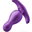 Anal Adventures Matrix Quantum Plug Silicone Anal Plug - Galatic - Purple