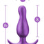 Anal Adventures Matrix Quantum Plug Silicone Anal Plug - Galatic