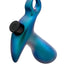 Anal Adventures Matrix Teleportation Plug Rechargeable Silicone Anal Plug - Lunar - Blue