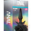 Anal Adventures Platinum Rabbit Tail Anal Plug - Black