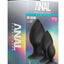 Anal Adventures Platinum Silicone Anal Stout Anal Plug Kit - Black - Set Of 3