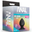 Anal Adventures Platinum Silicone Anal Stout Plug - Black - Medium