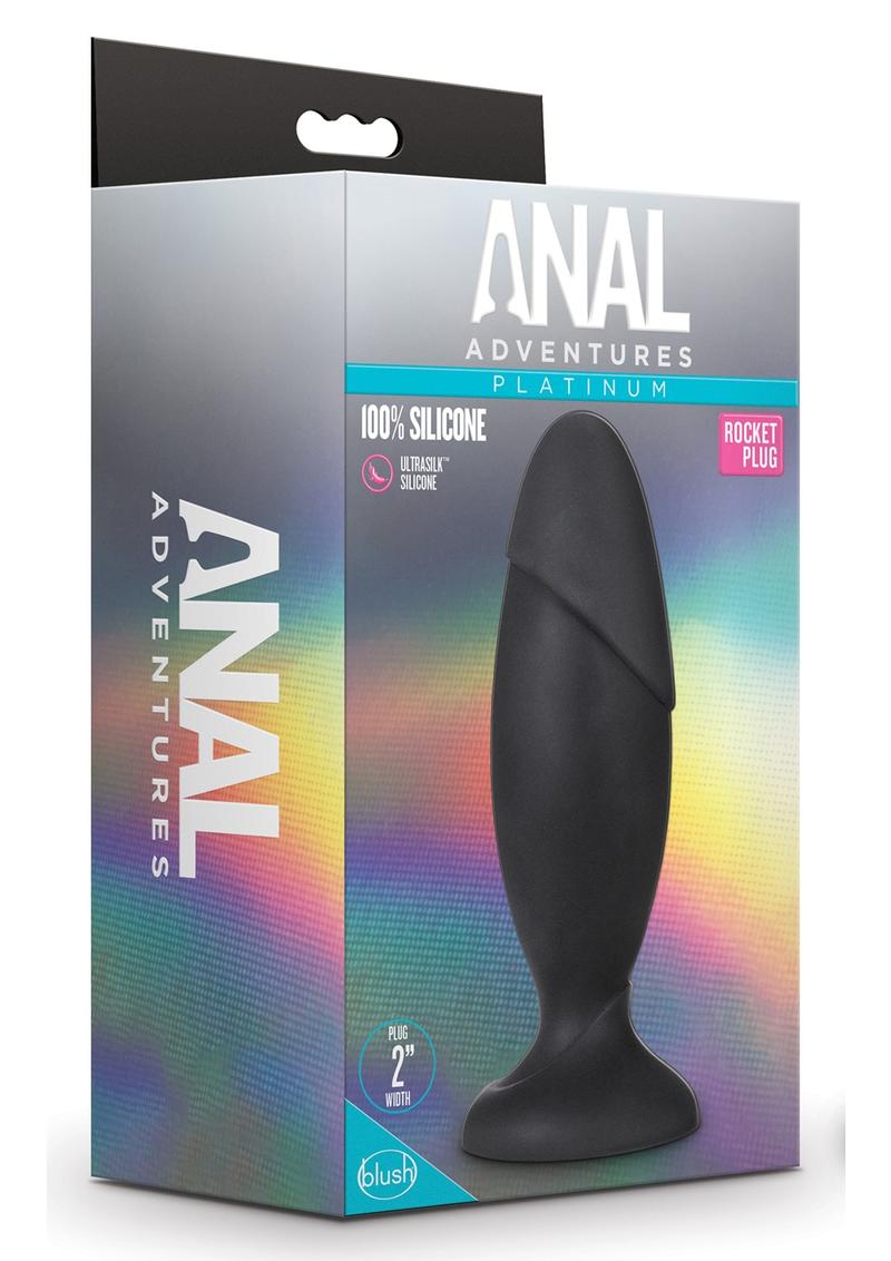 Anal Adventures Platinum Silicone Rocket Plug