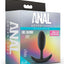 Anal Adventures Platinum Silicone Vibra Slim Butt Plug - Black - Medium