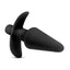 Anal Adventures Platinum Silicone Vibrating Plug - Black