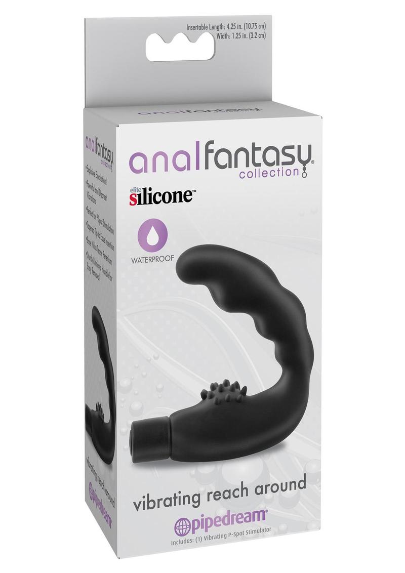 Anal Fantasy Collection Vibrating Reach Around Silicone Massager Waterproof