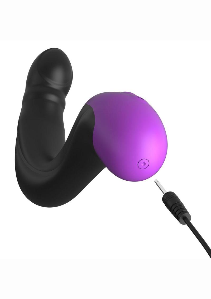 Anal Fantasy Elite Hyper-Pulse Rechargeable Silicone P-Spot Massager - Black