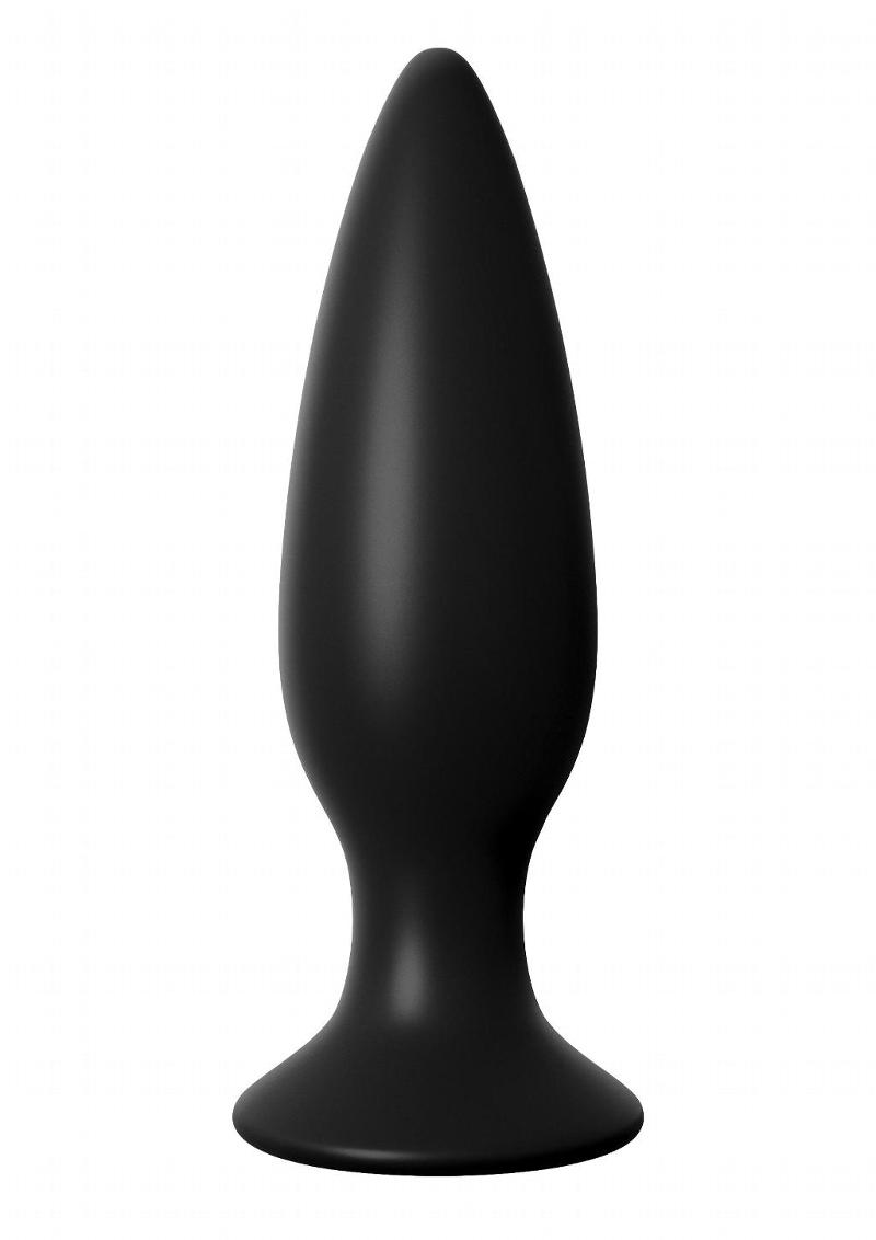 Anal Fantasy Elite Silicone Rechargeable Plug Waterproof - Black - Large