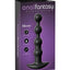 Anal Fantasy Elite Silicone Rechargeable Anal Beads Waterproof - Black