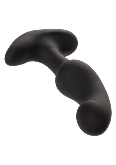 Anal Toys Rechargeable Curved Probe Silicone Anal Stimulator - Black