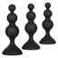 Anal Toys Silicone Beaded Anal Kit - Black