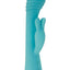 Aqua Bunny Rechargeable Silicone Rabbit Vibrator with 80 Functions - Aqua/Blue