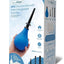 Aquaclean 220ml Douche with Interchangeable Nozzle - Black/Blue - 4 Piece