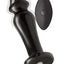 Ass-Sation Remote Control Rechargeable Vibrating Metal Anal Lover - Black/Metal