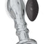 Ass-Sation Remote Control Rechargeable Vibrating Metal Anal Pleaser - Metal/Silver