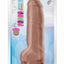 Au Naturel Big Boy Dildo with Balls - Caramel - 10in