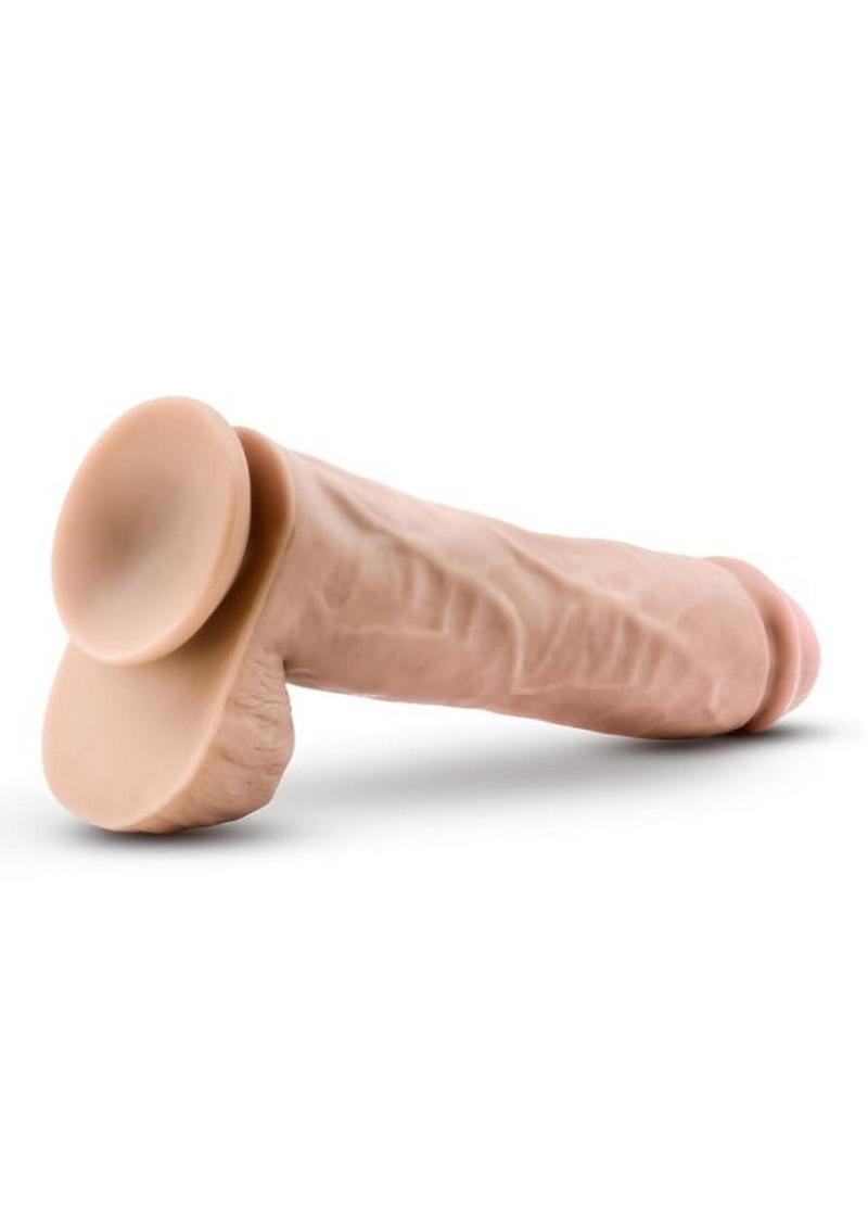 Au Naturel Big John Sensa Feel Dual Density Dildo with Balls