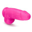 Au Naturel Bold Chub Dildo with Suction Cup and Balls - Pink - 10in