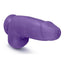 Au Naturel Bold Chub Dildo with Suction Cup and Balls - Purple - 10in