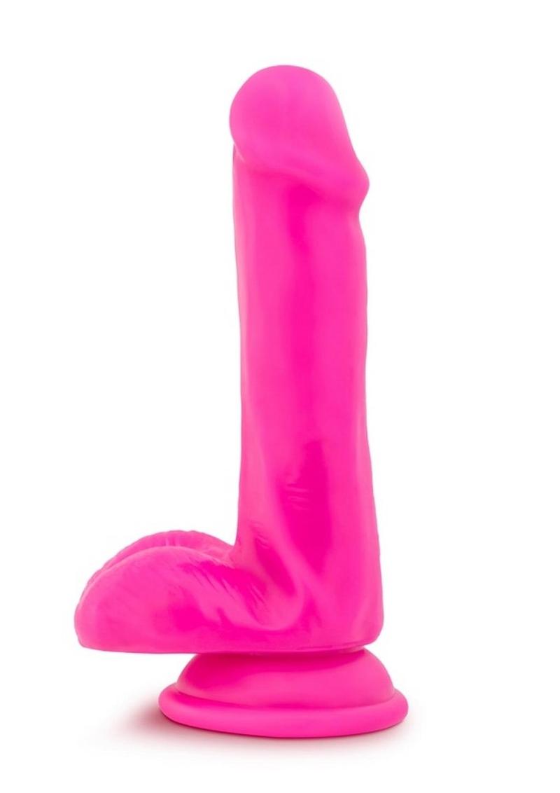 Au Naturel Bold Delight Dildo with Suction Cup - Pink - 6in