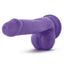 Au Naturel Bold Delight Dildo with Suction Cup - Purple - 6in