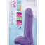 Au Naturel Bold Delight Dildo with Suction Cup - Purple - 6in