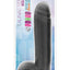 Au Naturel Bold Huge Dildo with Suction Cup - Black/Chocolate - 10.5in