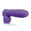 Au Naturel Bold Huge Dildo with Suction Cup and Balls - Purple - 10in