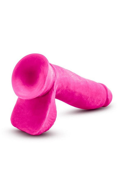 Au Naturel Bold Pleaser Dildo with Suction Cup - Pink - 7in