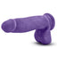 Au Naturel Bold Pleaser Dildo with Suction Cup - Purple - 7in