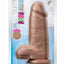 Au Naturel Chub Dildo with Suction Cup - Caramel - 10in