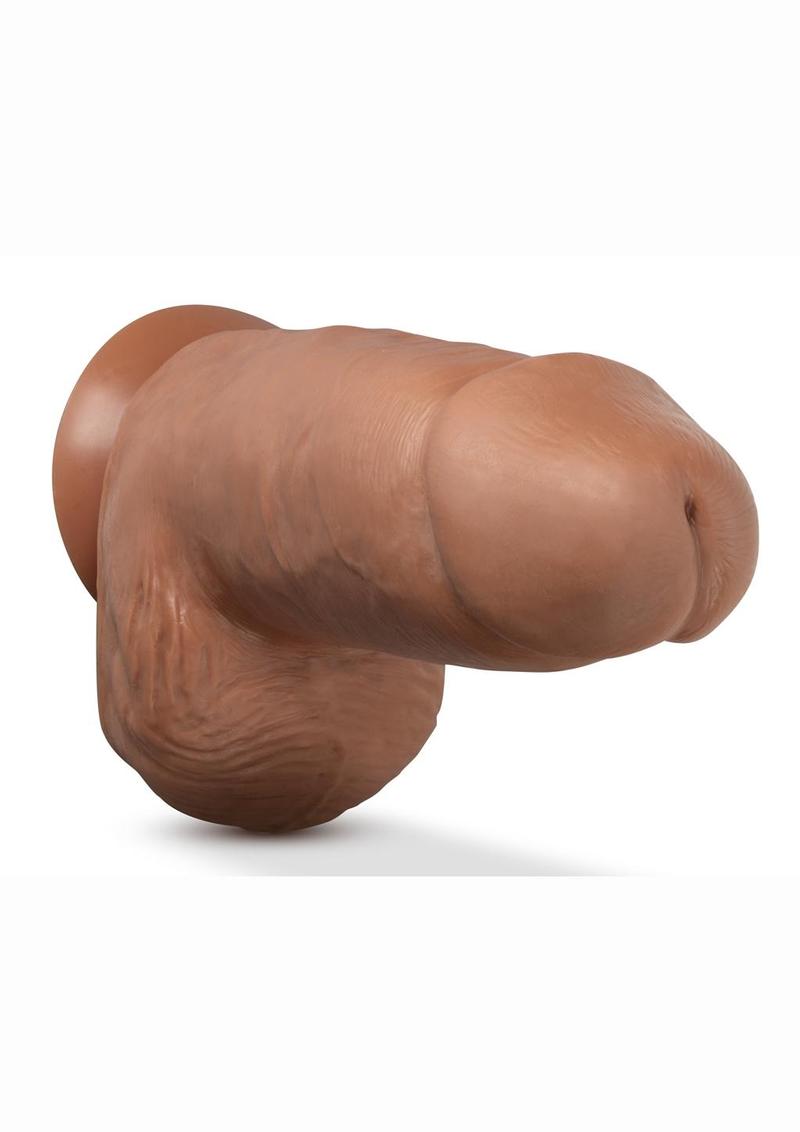 Au Naturel Chub Dildo with Suction Cup - Caramel - 10in