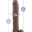 Au Naturel Daddy Sensa Feel Dual Density Dildo with Balls