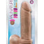 Au Naturel Dildo with Suction Cup - Brown/Caramel - 9.5in