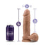 Au Naturel Dildo with Suction Cup - Brown/Caramel - 9.5in