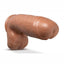 Au Naturel Huge Sensa Feel Dildo with Suction Cup - Caramel/Mocha - 10in